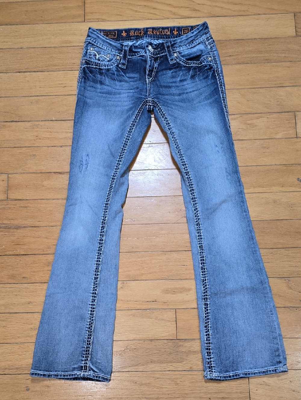 Rock Revival Women's Light Blue Flare Jeans